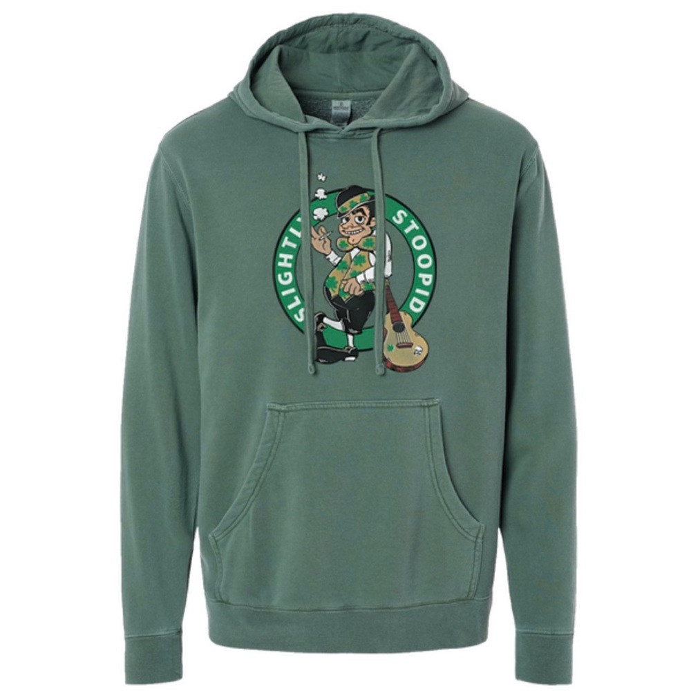 Slightly Stoopid Men's MEDIUM Drinking IRISH Day Hoodie Leprechaun Reggae New